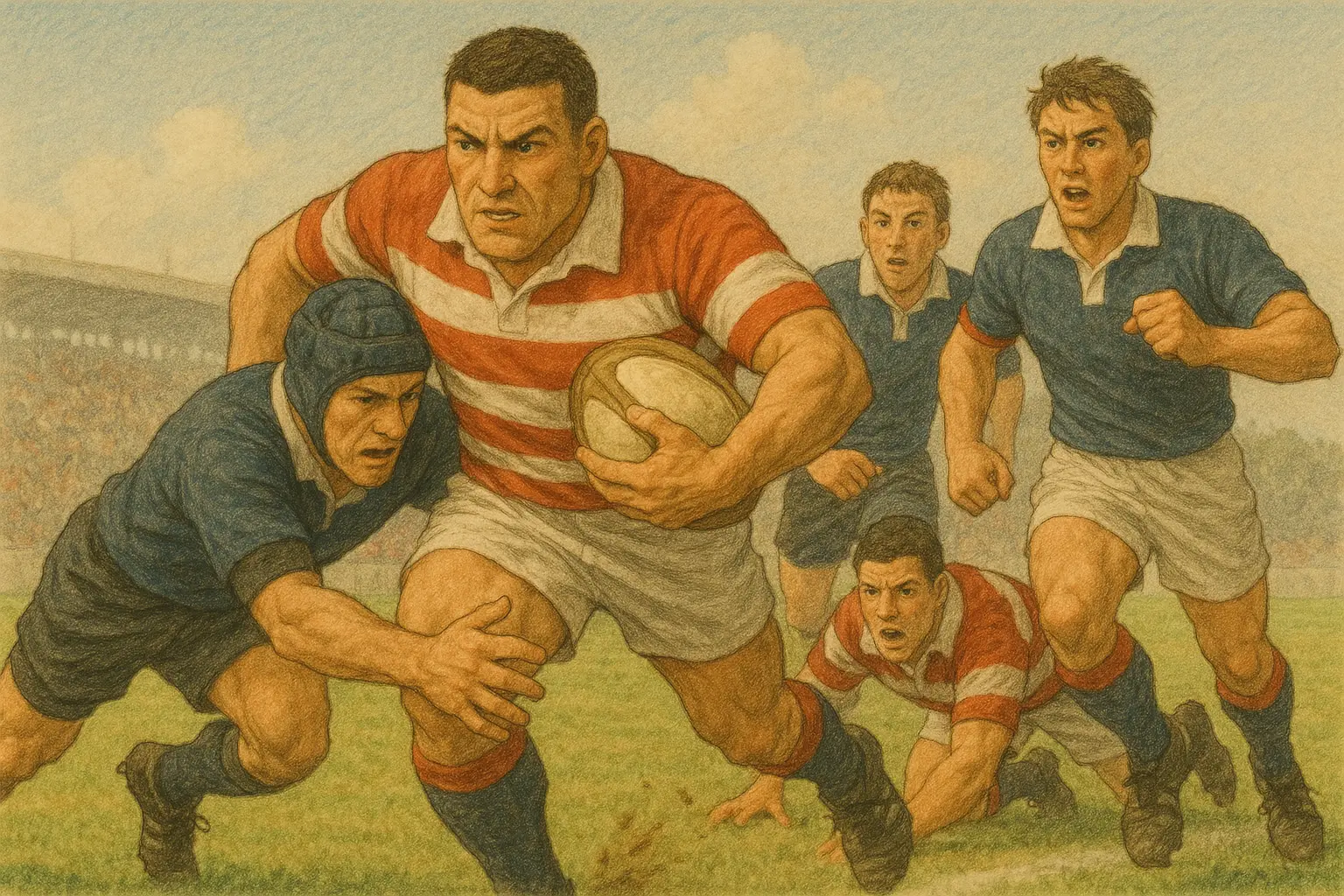 高校ラグビー部招待試合のサムネイル